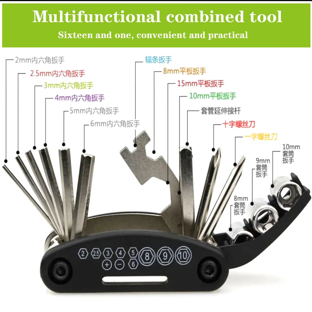 Moto Repair Tool + Helmet lock